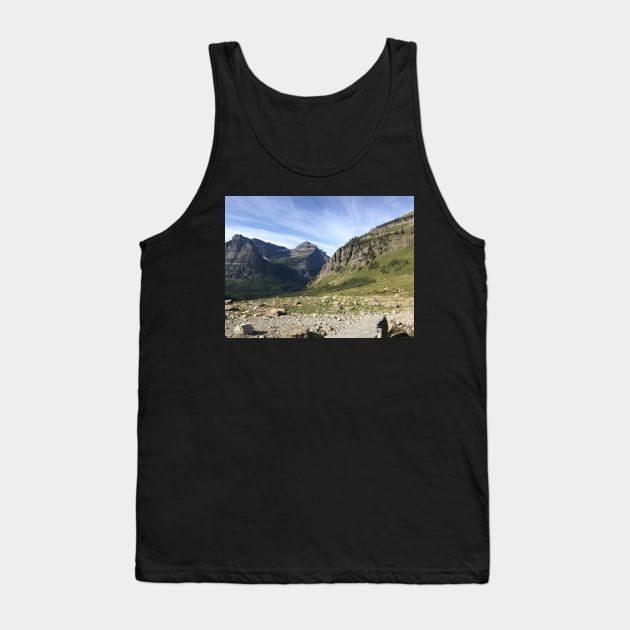 Mountains and Wispy Clouds Tank Top by Sparkleweather